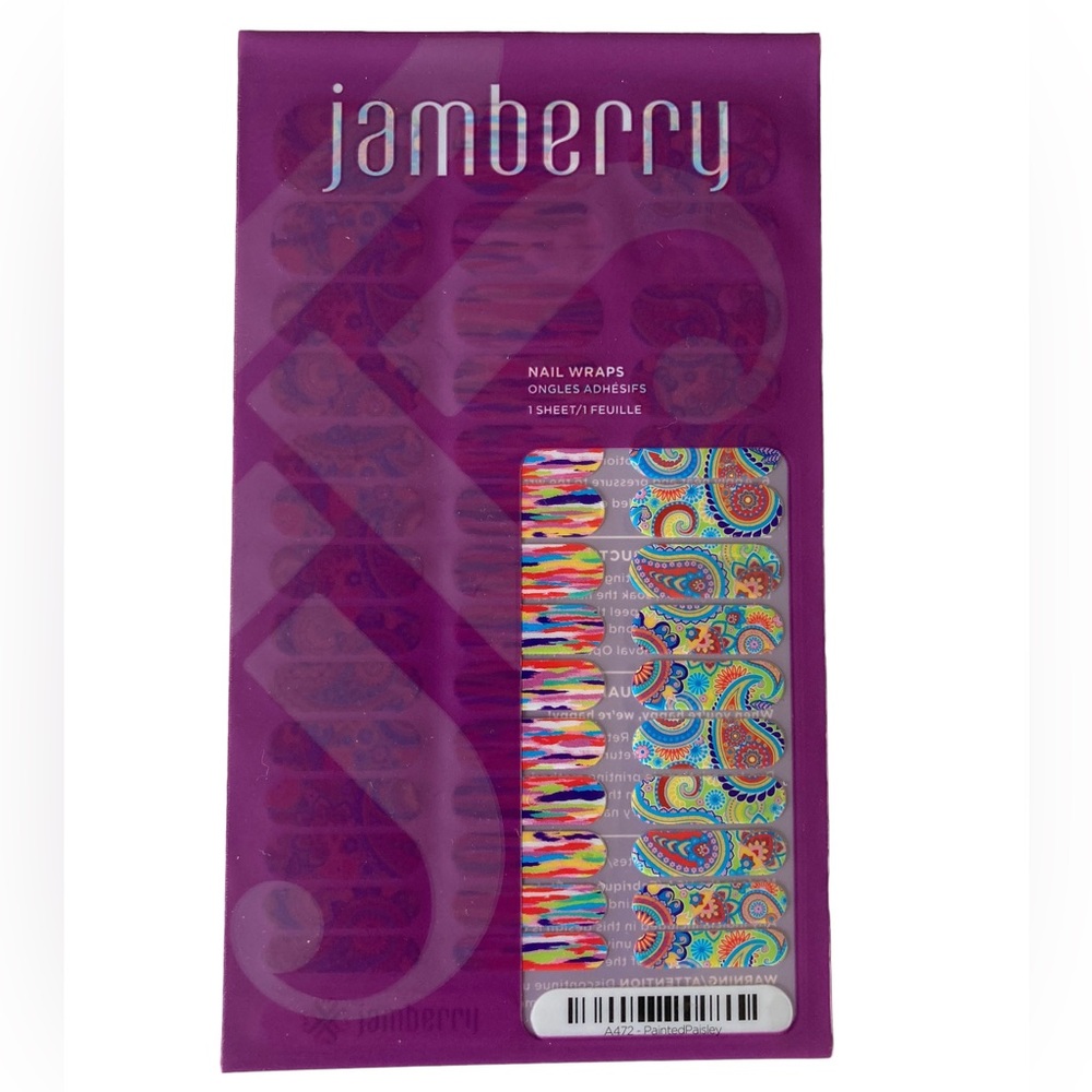 Jamberry Nail Wraps KIDS (Printed Paisley A472)